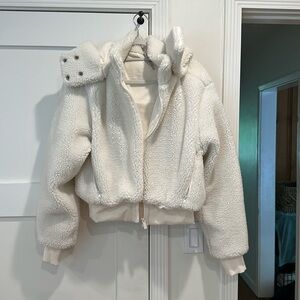 White Alo Sherpa jacket